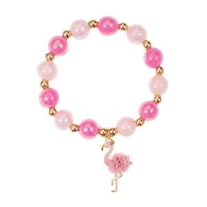 Beaded Flamingo Charm Bracelet